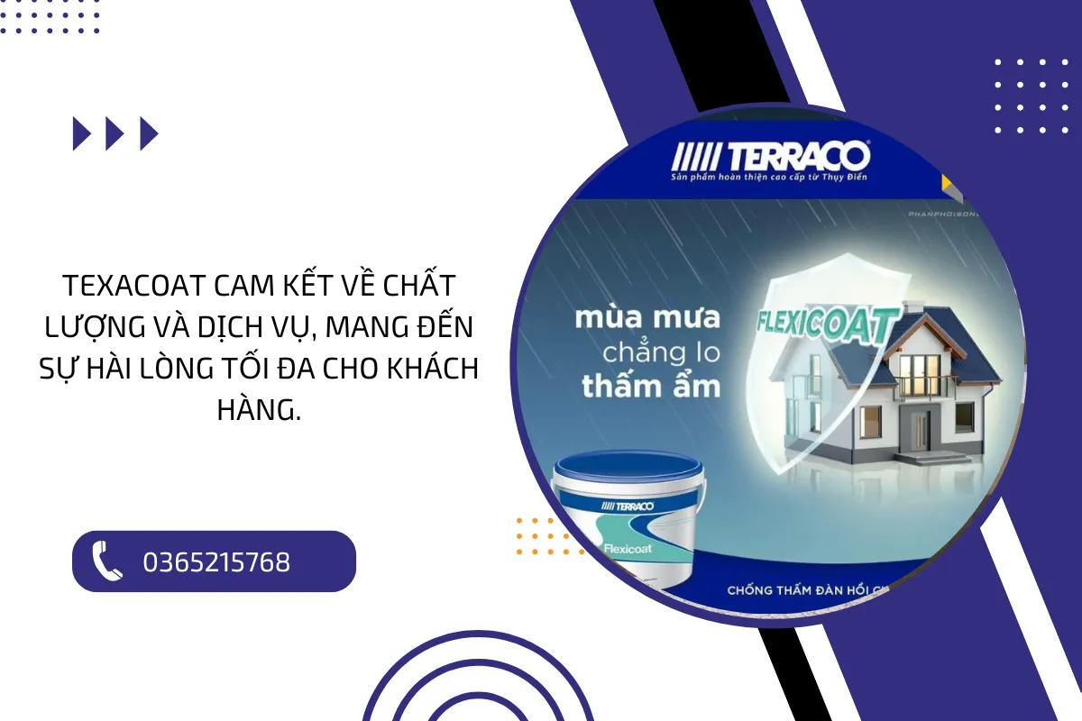 TexaCoat cam kết về chất lượng và dịch vụ, mang đến sự hài lòng tối đa cho khách hàng.