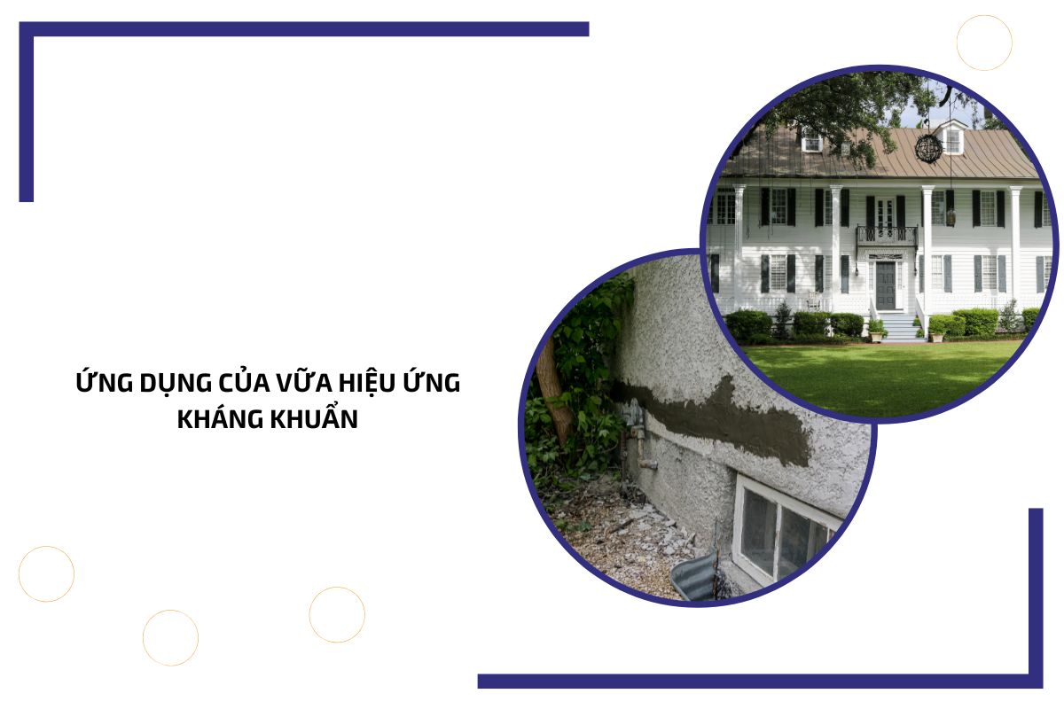 Ứng dụng của vữa hiệu ứng kháng khuẩn