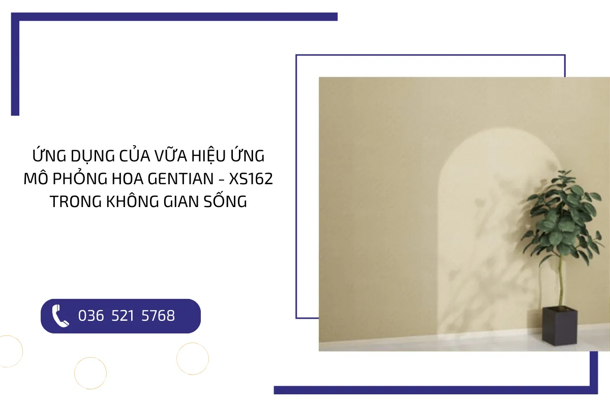 Một số ứng dụng của vữa hiệu ứng hoa Gentian – XS162 trong không gian sống