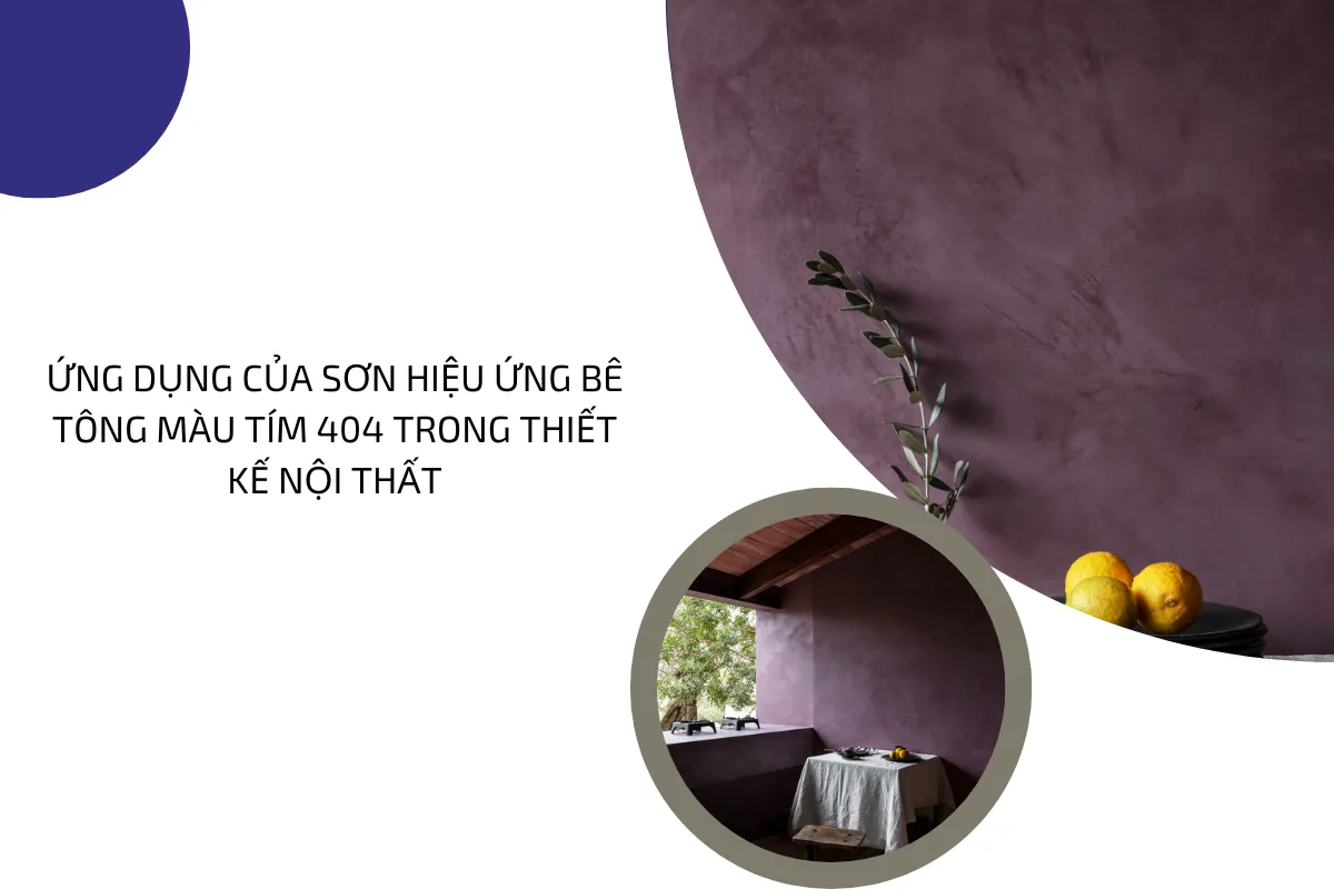 sơn hiệu ứng bê tông màu tím 404 1