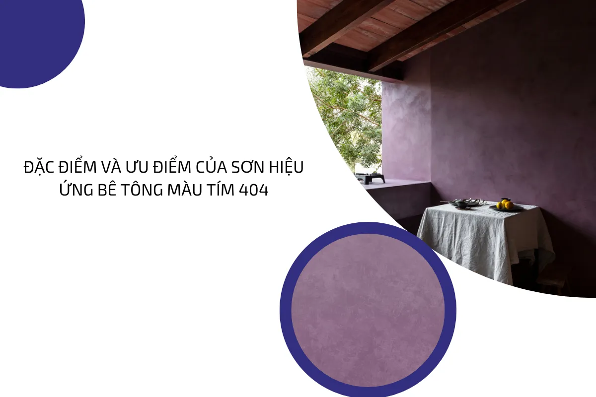 sơn hiệu ứng bê tông màu tím 404 2