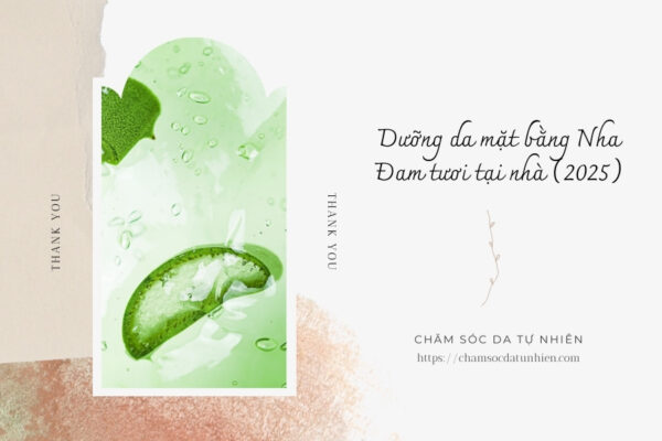 Dưỡng da mặt bằng Nha Đam tươi tại nhà (2025)