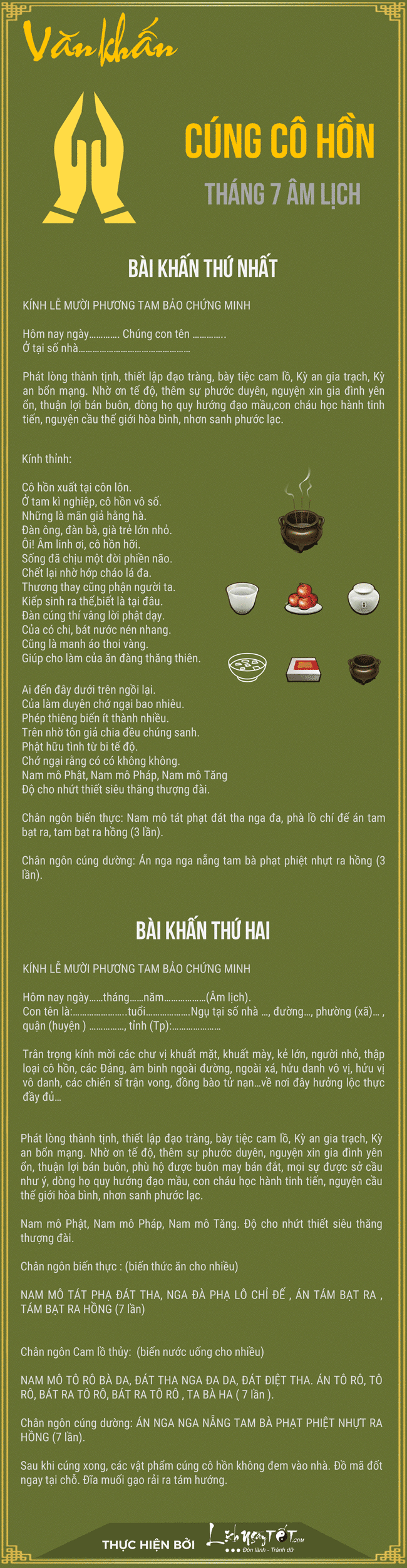 Nhung bai van khan cung co hon thang 7 am lich pho bien va chuan xac