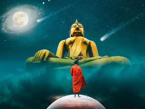 Duc Phat quan sat the gian