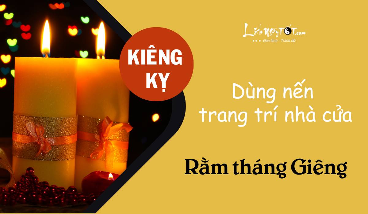Kiêng dùng nến trang trí nhà cửa Kieng dung nen trang tri nha cua