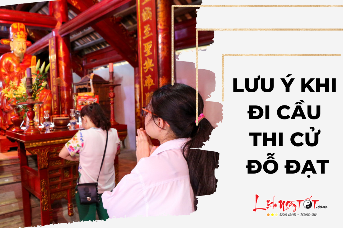 Lưu ý khi đi cầu thi cử Luu y khi di cau thi cu