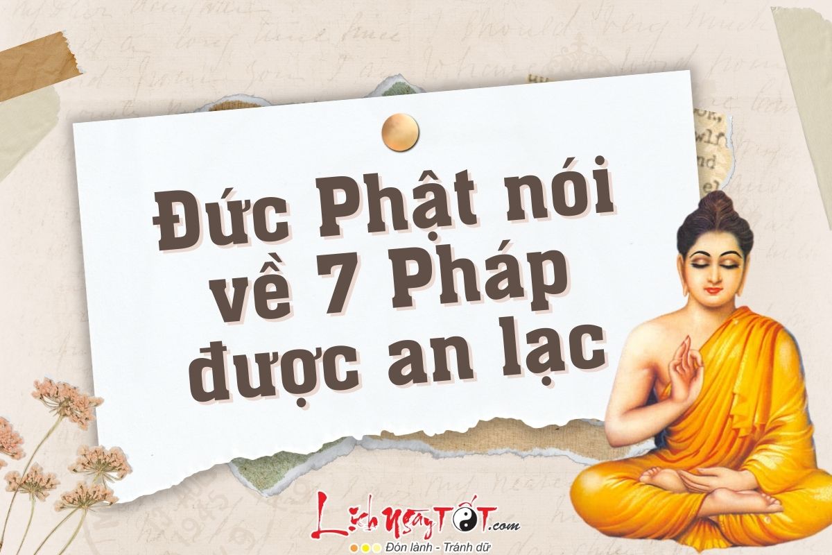 Phật dạy về 7 pháp an lạc Phat day ve 7 phap an lac