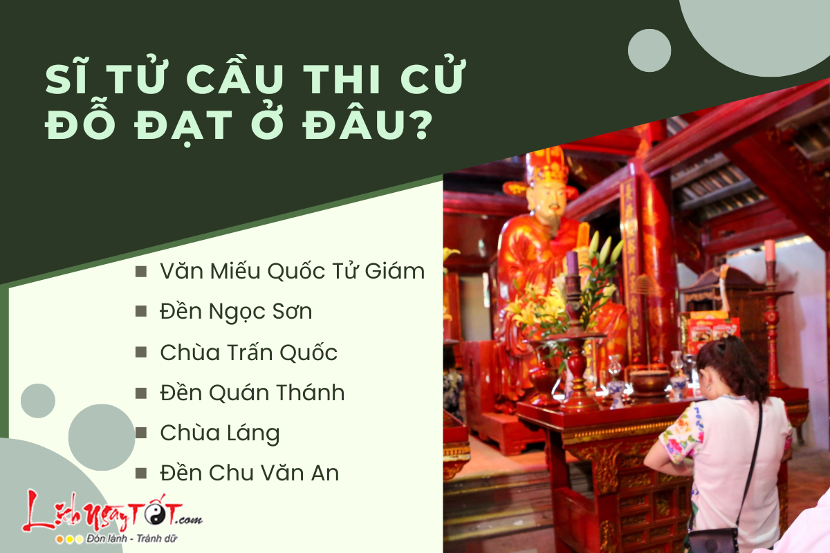Sĩ tử cầu thi cử đỗ đạt ở đâu Si tu cau thi cu do dat o dau