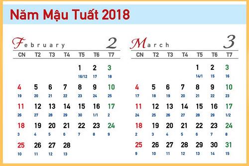 tra lich xem ngay tam nuong nam 2018