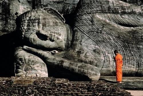 Phật đá đền Gal Viharaya ở Sri Lanka