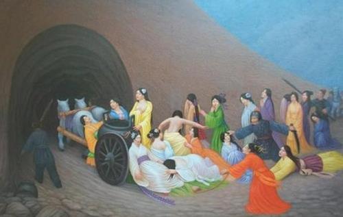 vua chua ngay xua chet di chon theo ca cung tan