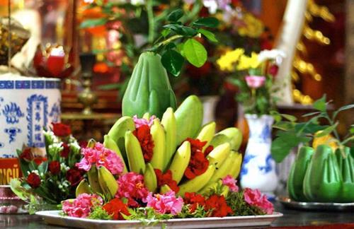 Hoa qua gia ben ban tho