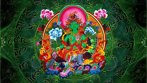 Than chu Tara Xanh Luc Do Phat Mau