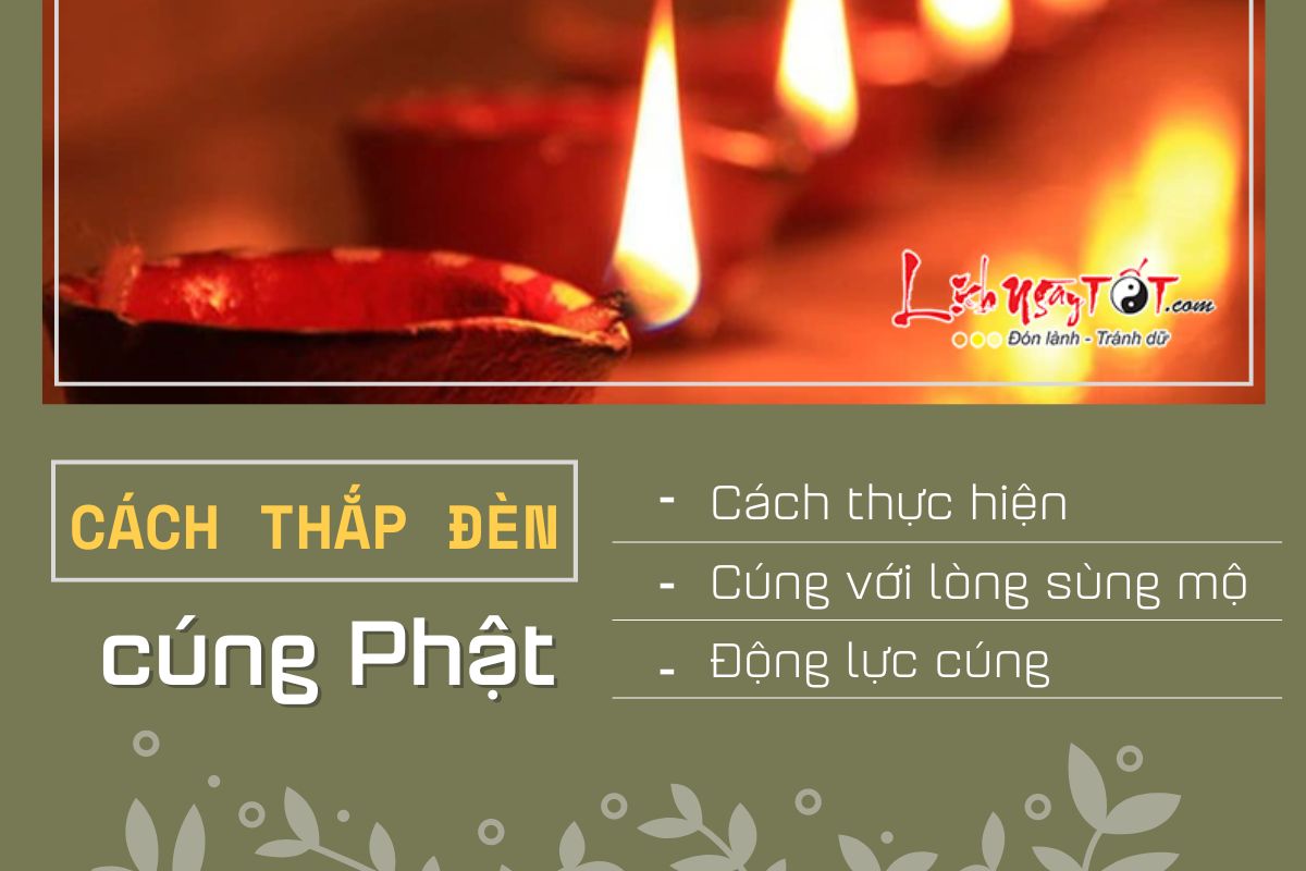 Cach thap den cung Phat