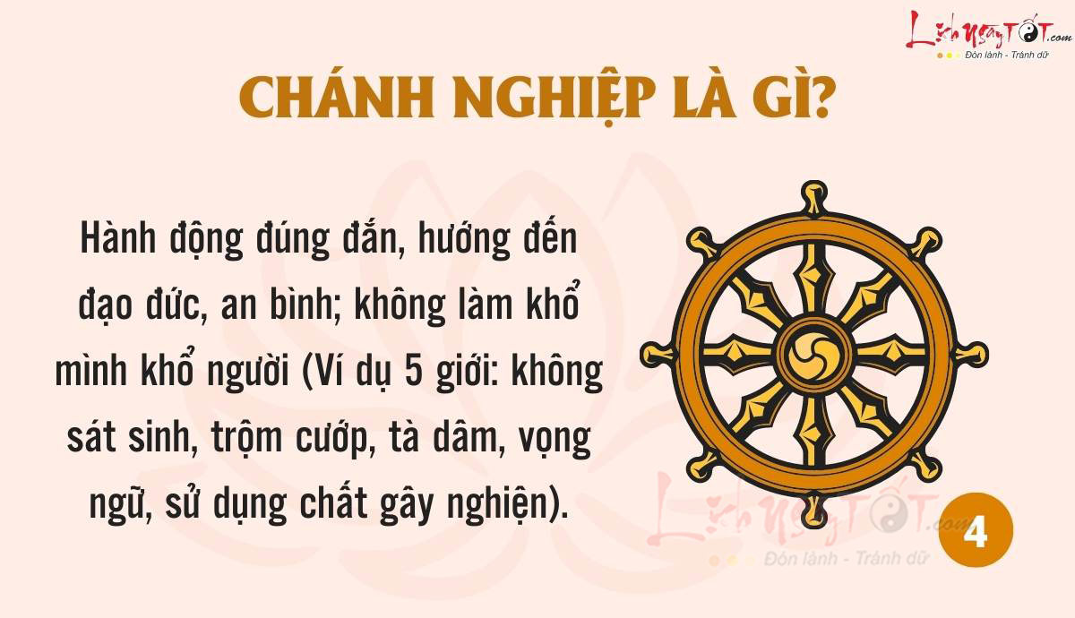 Bát chánh đạo - Chánh nghiệp là gì? Bat chanh dao - Chanh nghiep la gi?