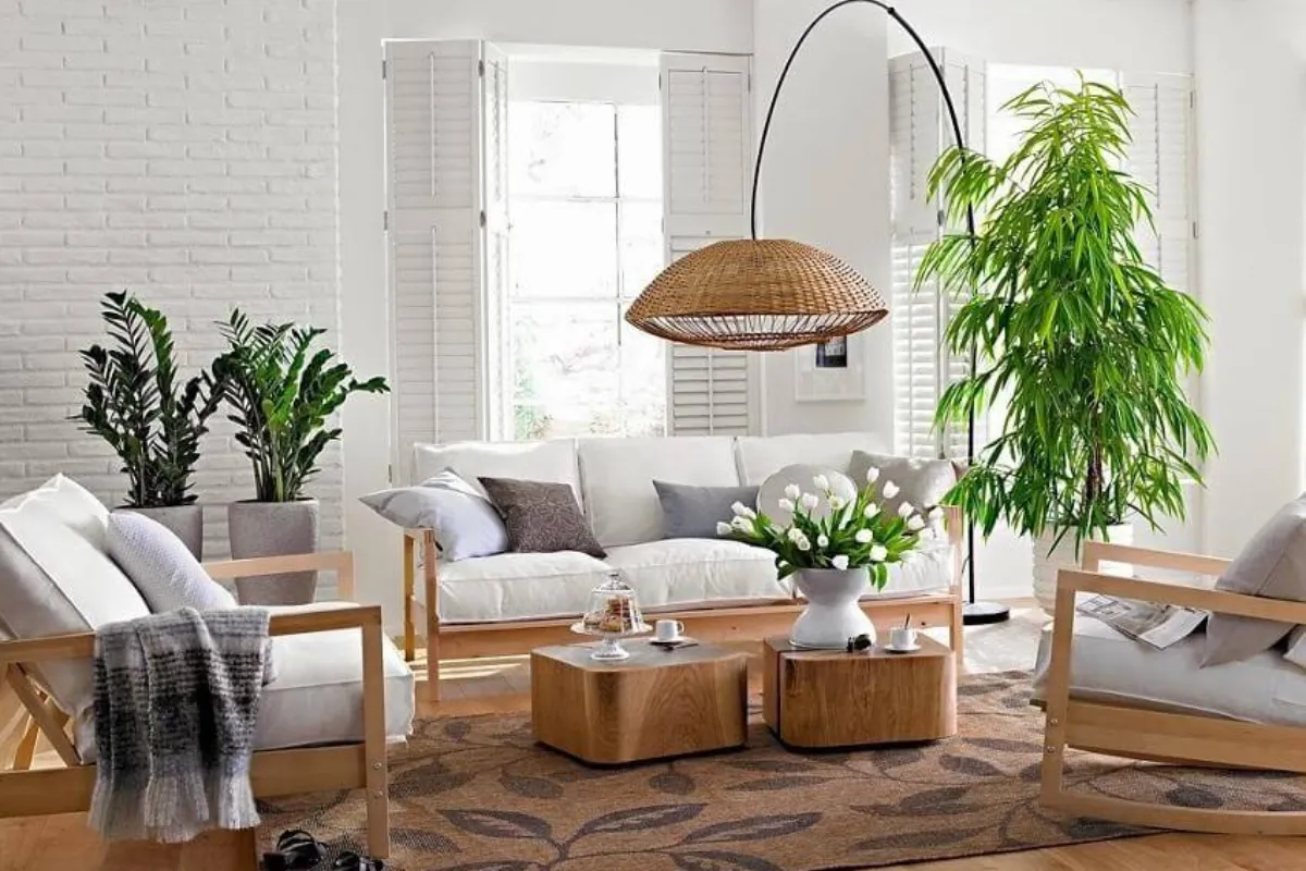 Nghệ thuật trang trí cây xanh trong không gian nội thất hiện đại