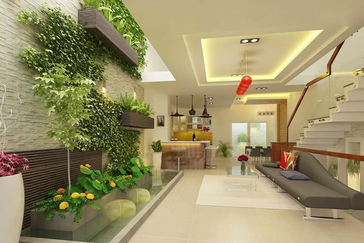 Kết hợp cây cối thiên nhiên