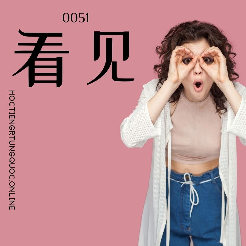 0051 – 看见 – hsk1 – tu dien tam ngu 5099 tu vung hsk 1 6