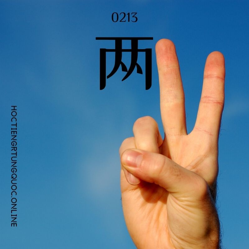 0213 两 – HSK2 – Tu dien tam ngu 5099 tu vung HSK 1 6