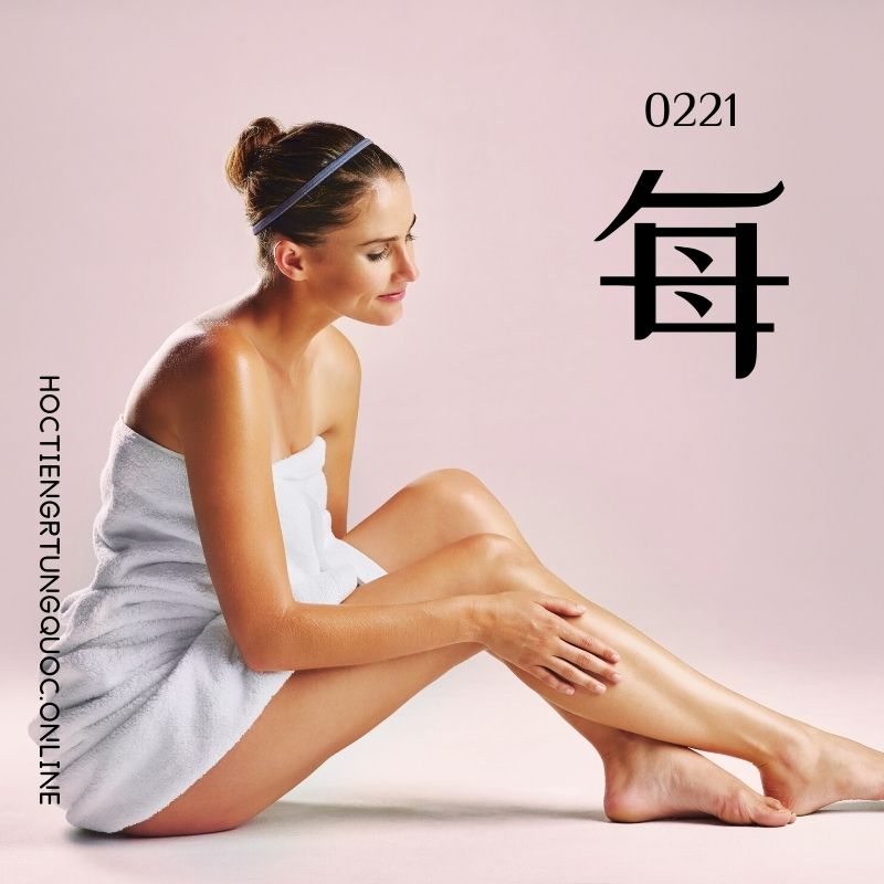 0221 – 每 – HSK2 – Tu dien tam ngu 5099 tu vung HSK 1 6 1