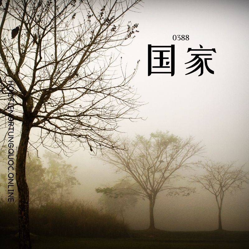 0388 – 国家 – HSK3 – Tu dien tam ngu 5099 tu vung HSK 1 6 1