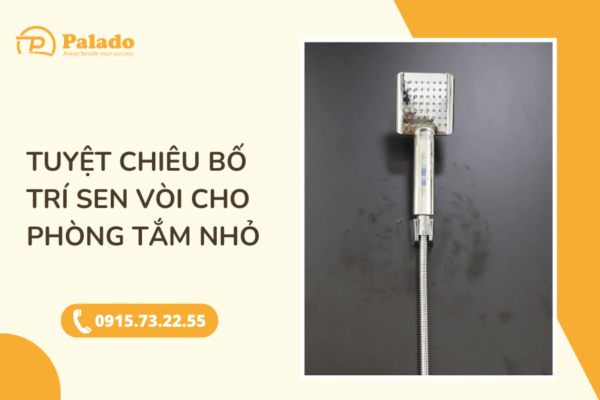 Tuyệt chiêu bố trí sen vòi cho phòng tắm nhỏ