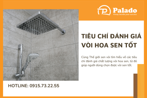 Tiêu chí đánh giá vòi hoa sen tốt