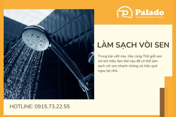 Làm sạch vòi sen nhanh chóng tại nhà