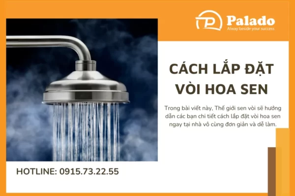 Cách lắp đặt vòi hoa sen đơn giản ngay tại nhà