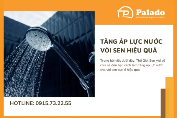 Cách làm tăng áp lực nước vòi sen cực kì hiệu quả