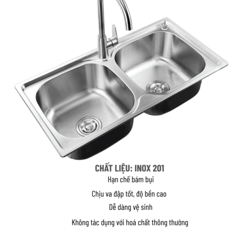 Chậu rửa bát PLD656A 2