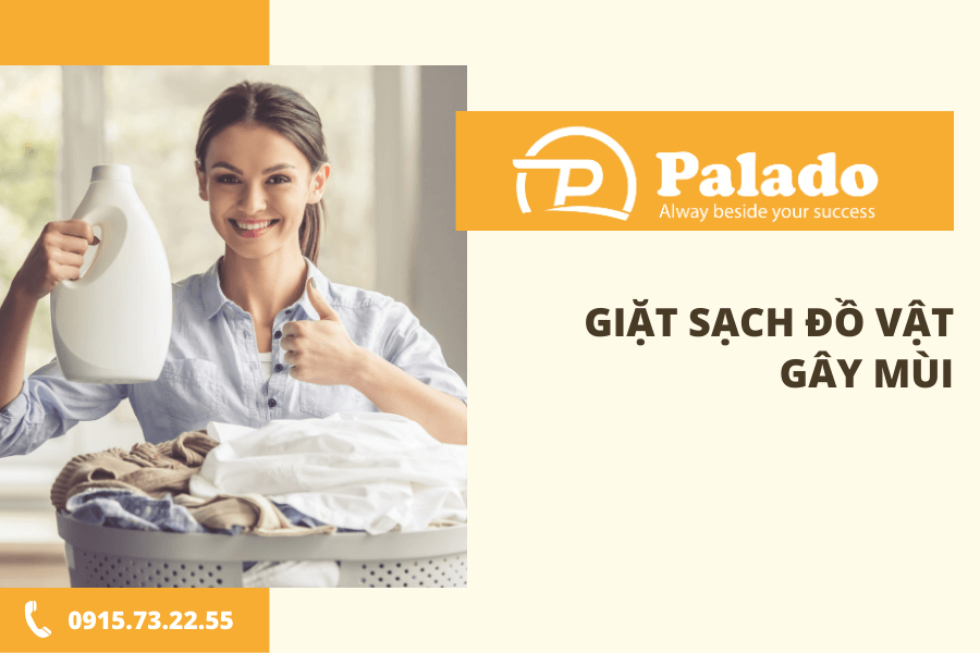 Giặt sạch đồ vật gây mùi