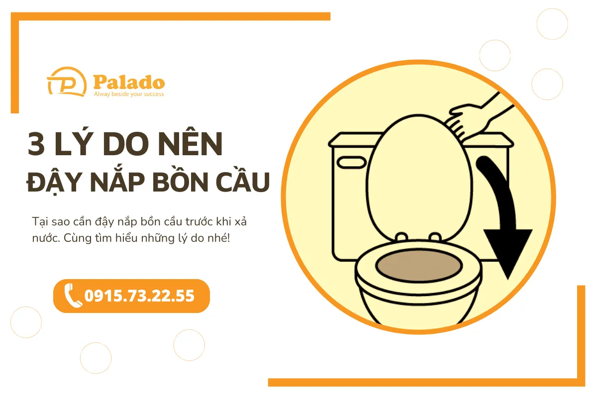 3 lý do nên đậy nắp bồn cầu trước khi xả nước 2