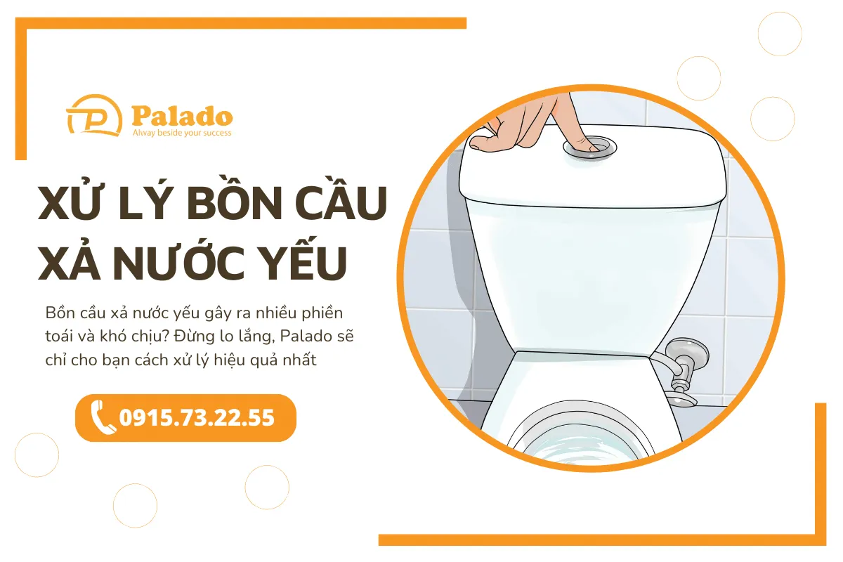 Cách xử lý bồn cầu xả nước yếu hiệu quả, bạn đã biết chưa