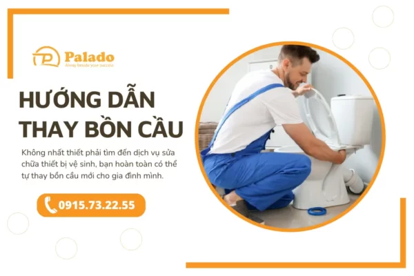 Hướng dẫn cách thay bồn cầu mới đơn giản, chi tiết 1