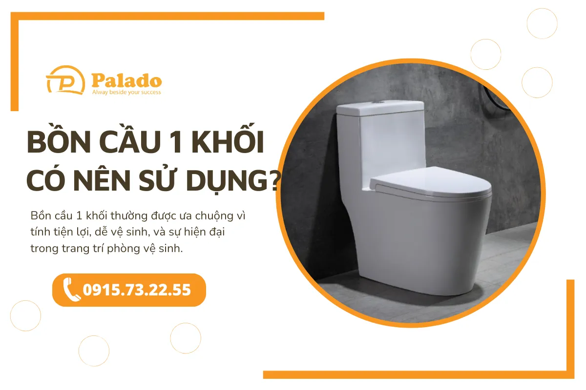 Vì sao nên sử dụng bồn cầu 1 khối 3