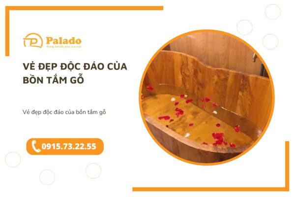 Vẻ đẹp độc đáo của bồn tắm gỗ
