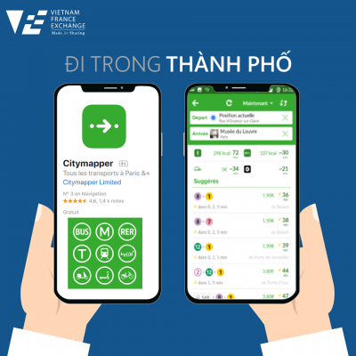ỨNG DỤNG ĐI LẠI TẠI PHÁP