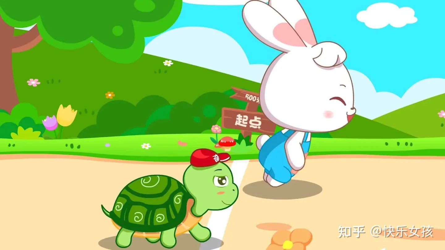 [Luyện nghe] – 龟兔赛跑 Thỏ và Rùa thi chạy