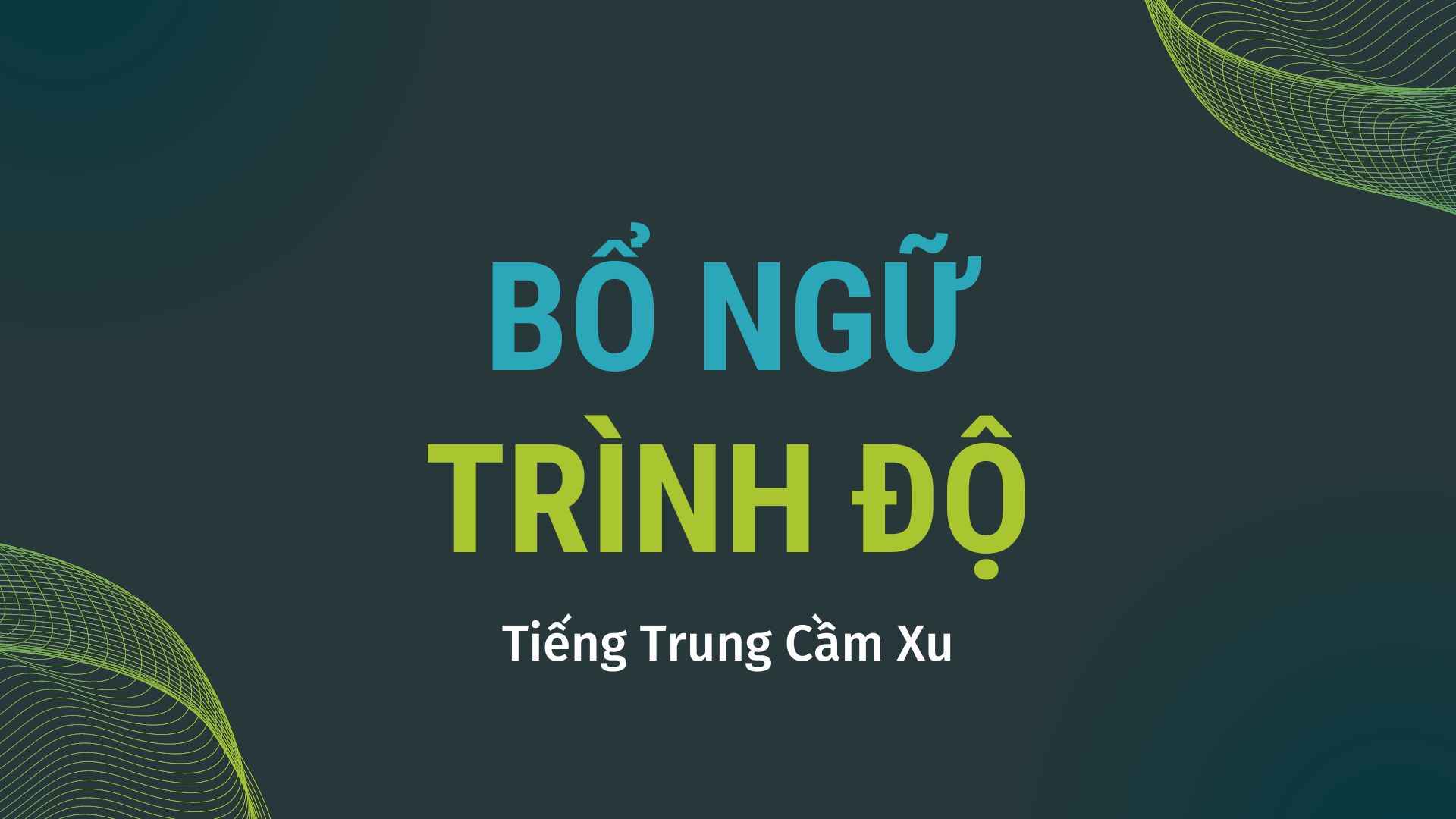 [NGỮ PHÁP CƠ BẢN] BỔ NGỮ TRÌNH ĐỘ