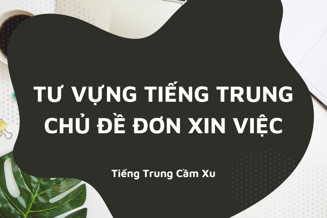 Từ vựng Tiếng Trung chủ đề đơn xin việc