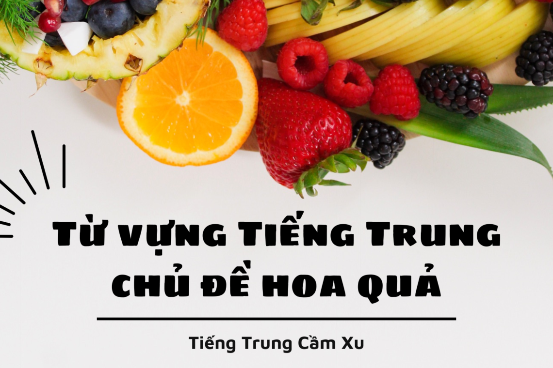 Từ vựng Tiếng Trung chủ đề hoa quả
