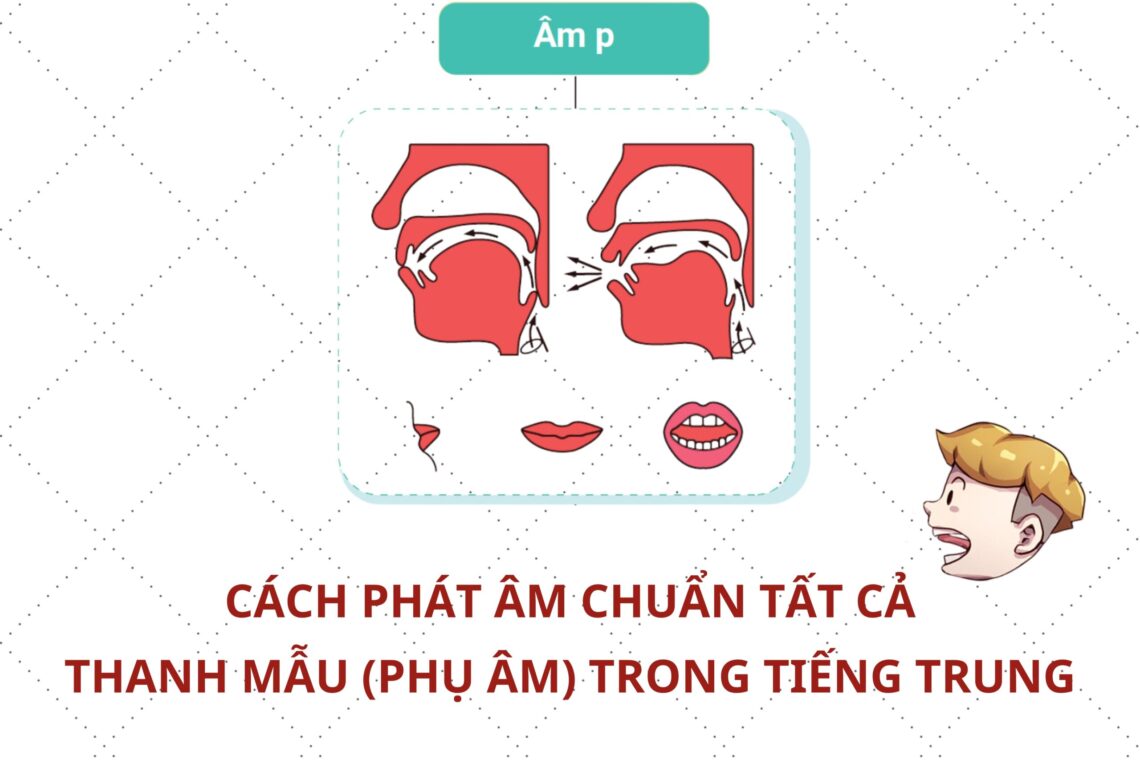 Cách phát âm chuẩn tất cả thanh mẫu (phụ âm) trong Tiếng Trung