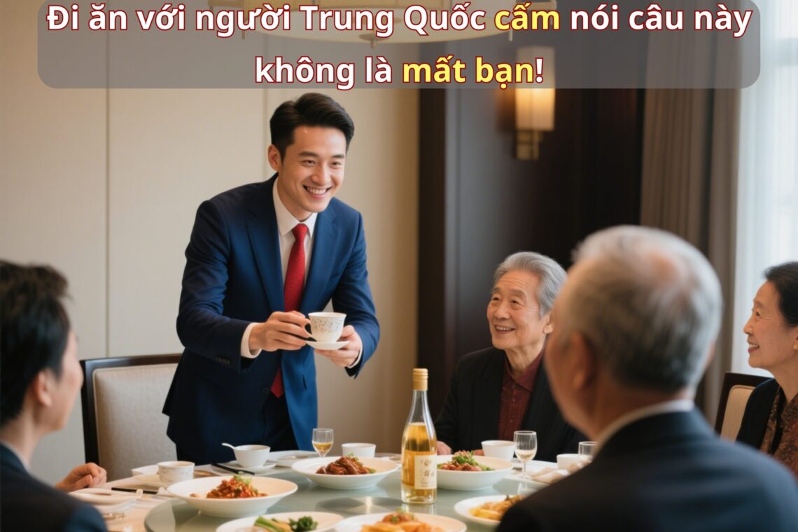 Đi ăn với người Trung Quốc cấm nói câu này không là mất bạn!