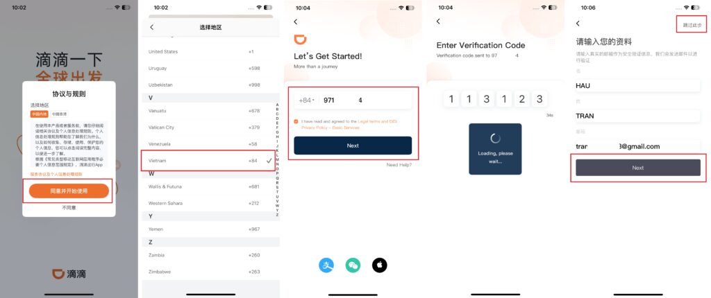 Hướng dẫn đăng ký tài khoản và sử dụng ứng dụng đặt xe DiDi