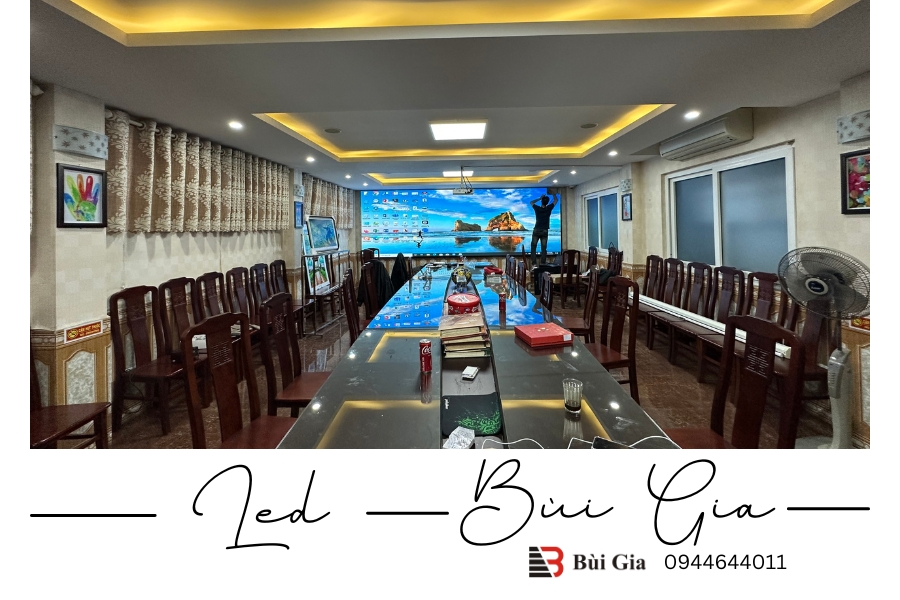 [Dự án đã triển khai] LED Bùi Gia lắp đặt màn hình LED2.0 Kích thước 1,6m x 4,8m tại trường Thăng Long, Lạch Tray, Hải Phòng