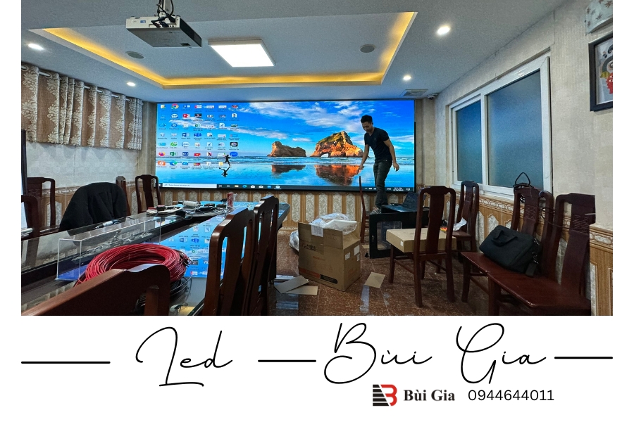 Dự án màn hình LED P2.0 tại trường Thăng Long