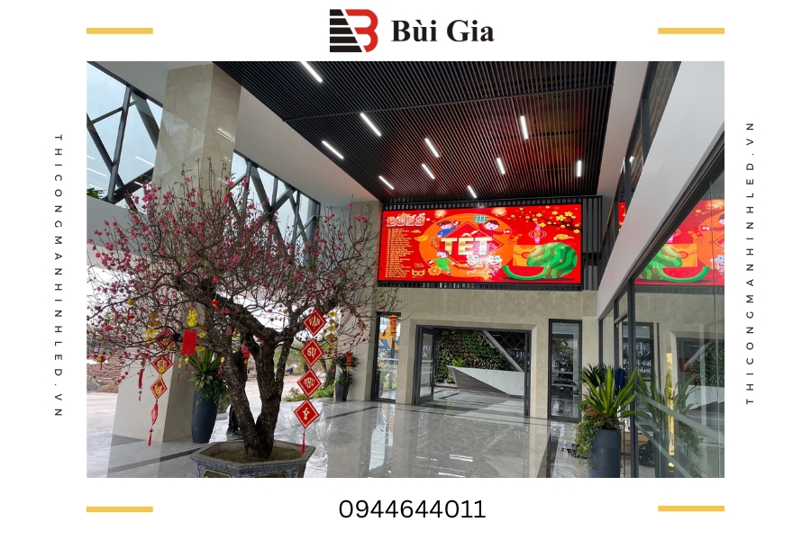 [Dự án đã triển khai] LED Bùi Gia thi công Công trình màn hình LED P3 kích thước 2,3m x 6,1m tại nhà máy nhôm Hưng Phát, Gia Lộc, Hải Dương