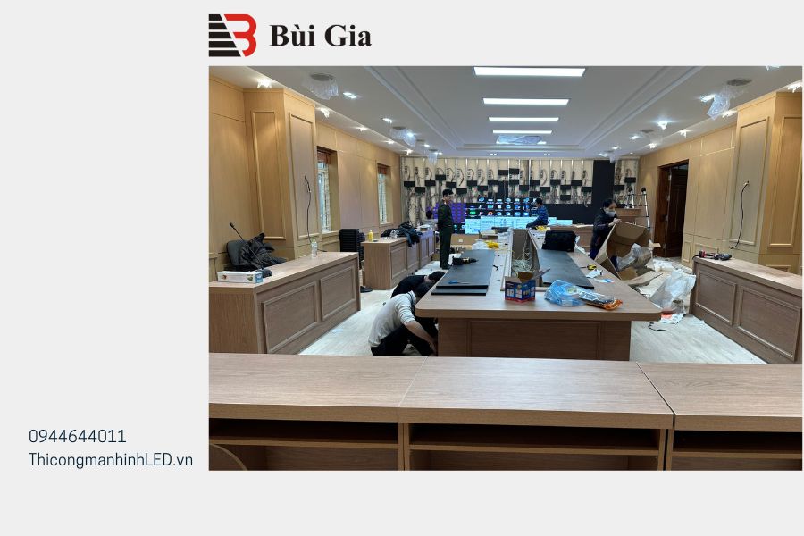 [Dự án đã triển khai] LED Bùi Gia thi công Công trình P1.86 kích thước 2,4m x 7,1m tại Cục Kỹ Thuật Tổng Cục Hậu Cần Bộ Công An