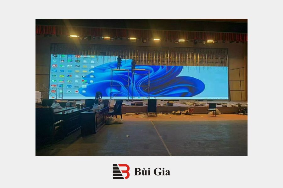 [Dự án đã triển khai] LED Bùi Gia thi công Công trình P1.86 kích thước 2,4m x 7,1m tại Cục Kỹ Thuật Tổng Cục Hậu Cần Bộ Công An